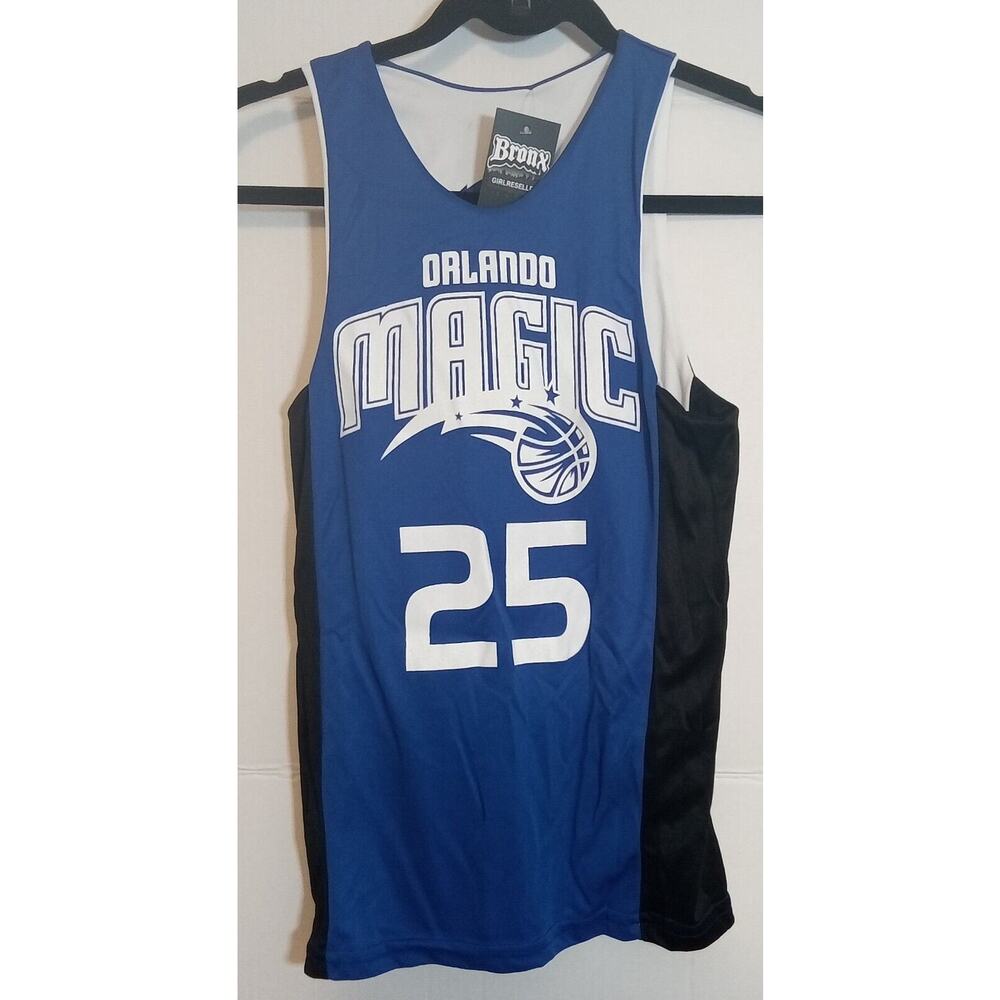 Orlando Magic NBA Retired #25 Nick Anderson Reversable Jersey Kid's Med